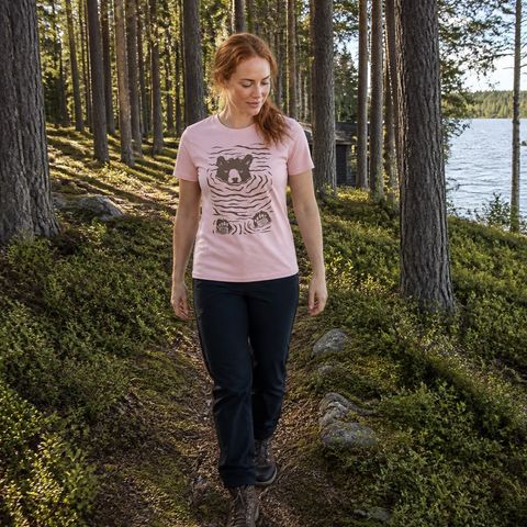 Bear, Bathing, worn on a trail in the northern forest