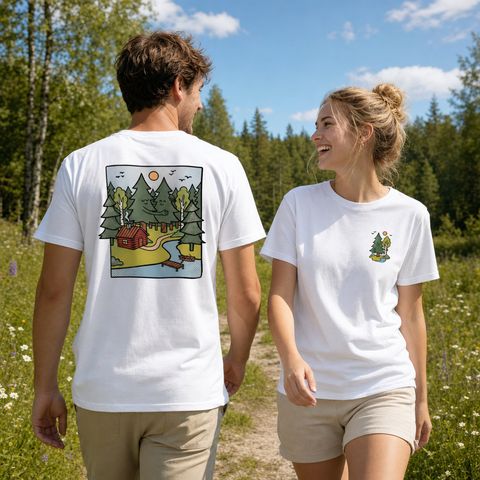 Forest Friends, worn on a trail in the northern forest