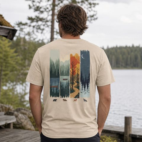 Four Seasons, worn on a trail in the northern forest