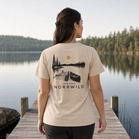 Lake Days, worn on a trail in the northern forest