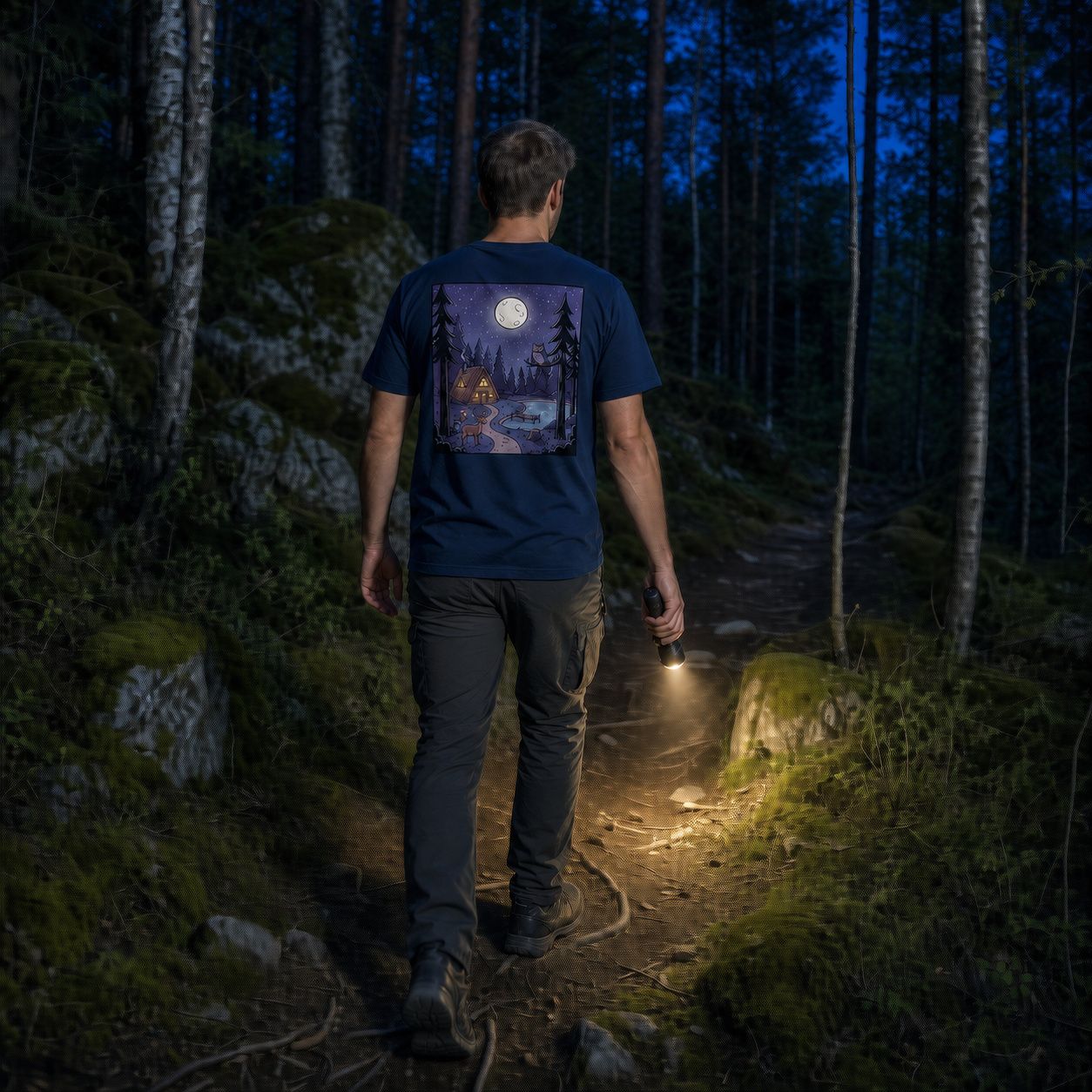 Night Forest, worn outdoors in the north
