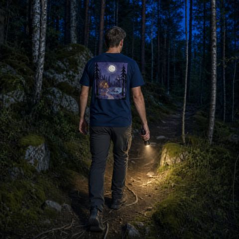 Night Forest, worn on a trail in the northern forest