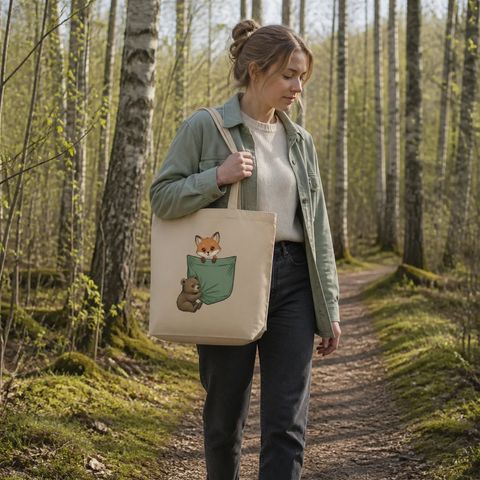 Pocket Friends, worn on a trail in the northern forest