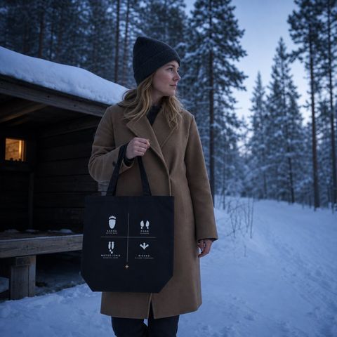 Weekend in the Woods, worn outdoors in the north