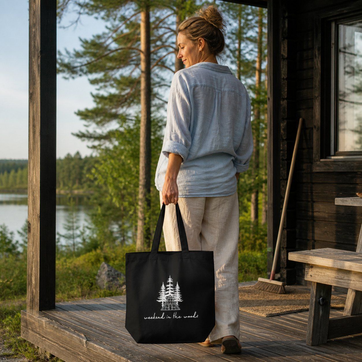Weekend in the Woods, worn outdoors in the north